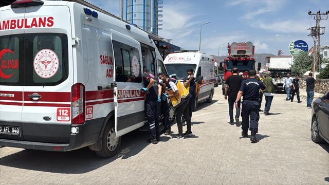 Elazığ'da oksijen ve asetilen gazı dolum tesisinde patlama! - Resim: 1
