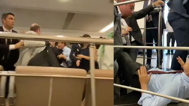 Meclis'te zeytinlik kavgası! Vekiller birbirinin üstüne yürüdü yerlerde sürüklenenler var - Resim: 0