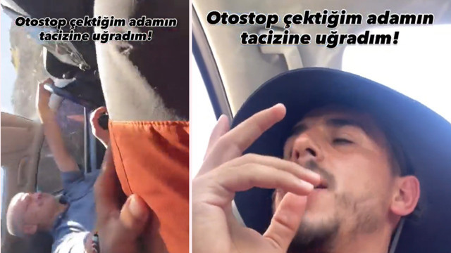 Otostop çektiğine bin pişman oldu, gezgin otomobilde tacize uğradı! O anlar kamerada - Resim: 0