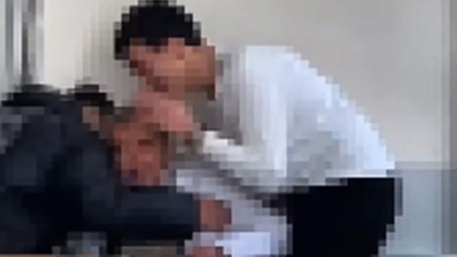 Lisede skandal görüntüler! Öğretmene yapılanlar utandırdı - Resim: 1