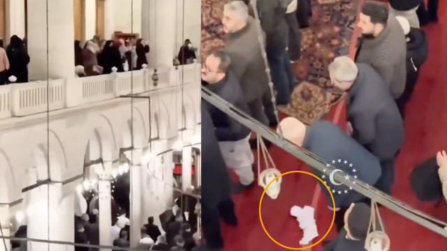 Kadir Gecesi Fatih Camii'nde kadınlar böşürtülerini attı! Manası bakın neydi - Resim: 0