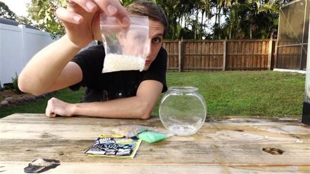 Çılgın adam sınır tanımıyor! Akvaryuma alüminyum döktü ve - Resim: 4