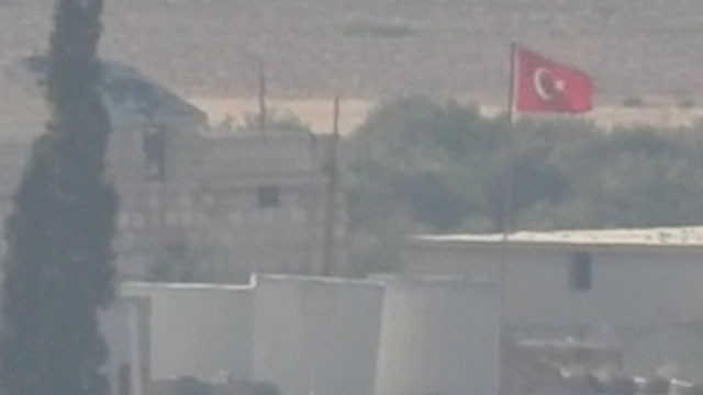 Halep'te Türk bayrağı dalgalanmaya başladı! İlk kez görüntülendi... - Resim: 1