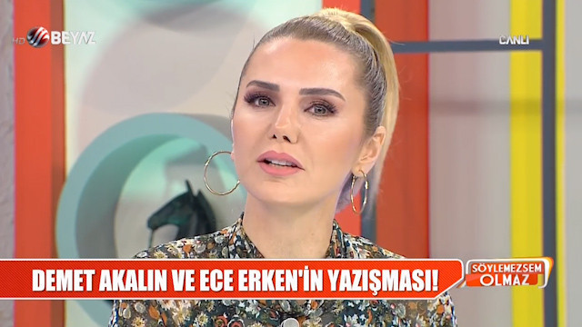 Ece Erken Demet Akalın'ı ifşa etti canlı yayında ateş püskürdü! - Resim: 2