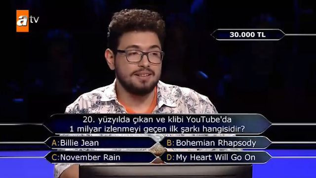 ATV'nin Kim Milyoner Olmak İster'de 1 milyar izlenme sorusu herkesi terletti! - Resim: 2