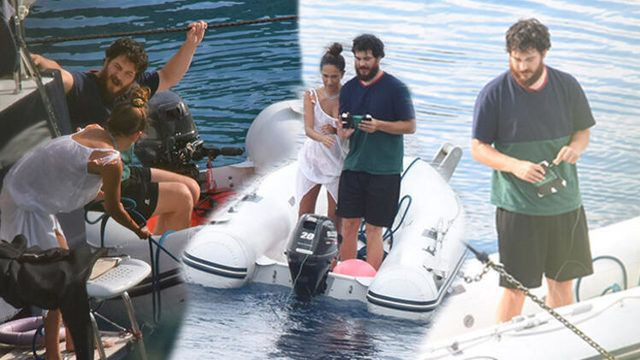 Çağatay Ulusoy sevgilisi Duygu Sarışın'ı öpücüklere boğdu! Yeni imajıyla şok etti - Resim: 4