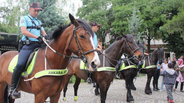 Beypazarı sokaklarında atlı polisler - Resim: 0