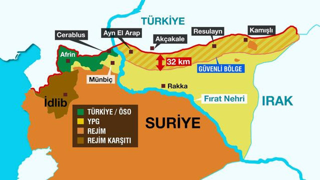 TSK Suriye'de bu haritayı oluşturacak! İşte hedef olarak işaretlenen ilk yer - Resim: 2