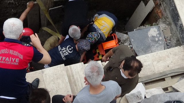 Zonguldak'ta inşaatta göçük! Toprak altında kalan kişi işçi sanılmıştı meğer... - Resim: 0