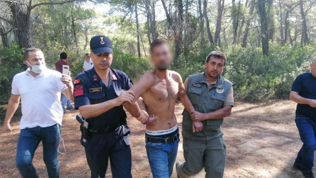 Manavgat'ta ormanı yakmaya çalışırken yakalandı - Resim: 0