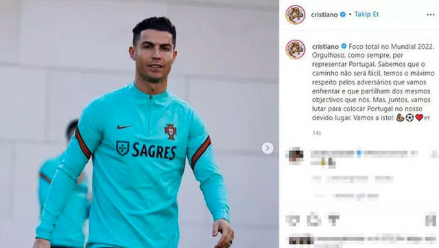 Türkiye maçı öncesi Ronaldo'dan dikkat çeken paylaşım - Resim: 0