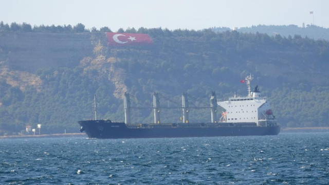 Ukrayna’dan yola çıkan ‘Navi-Star’ tahıl gemisi Çanakkale Boğazı’ndan geçti - Resim: 0
