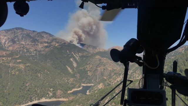 Kahramanmaraş'ta ormanlık alanda yangın! Alevlere müdahale ediliyor - Resim: 0