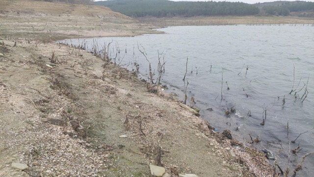 Baraj suyu çekilince ortaya çıktı Tekirdağ'da korkutan görüntüler - Resim: 1