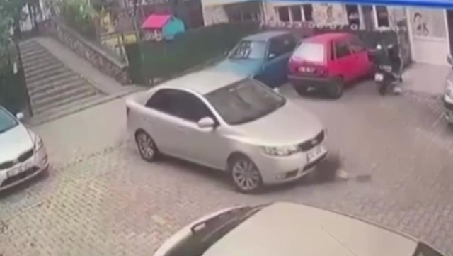 İstanbul tepki çeken görüntü: Yerde yatan köpeği otomobiliyle ezerek telef etti! - Resim: 1