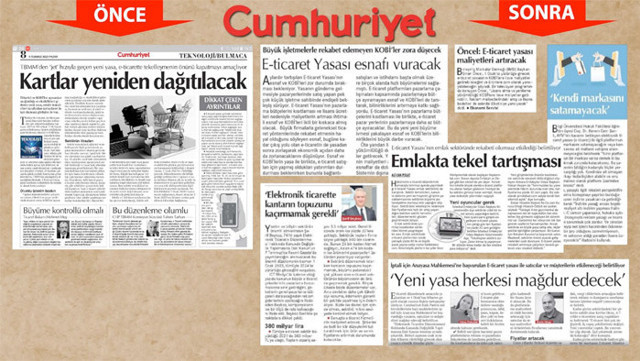 Cumhuriyet gazetesi 5 ayda nasıl döndü? Gazete küpürleri ortaya çıktı - Resim: 0