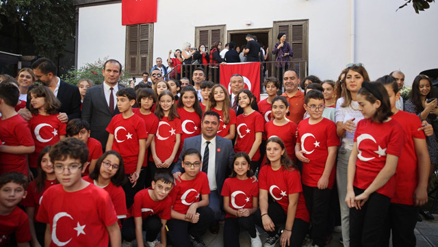 Selanik'teki Atatürk Evi'nde, Cumhuriyeti'n 100. yılı töreni - Resim: 0