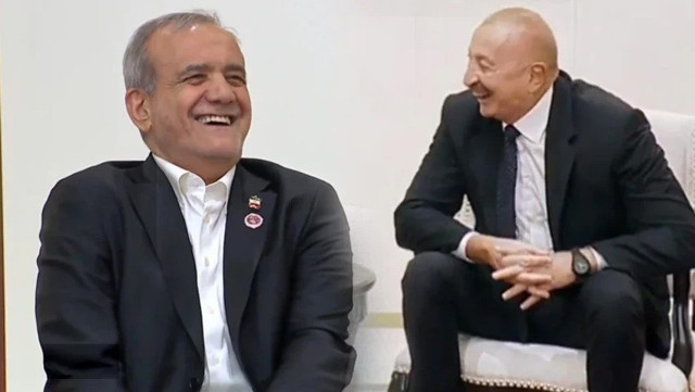 Pezeşkiyan ve Aliyev Türkçe sohbet etti! İki liderin "su" diyaloğu gündem oldu - Resim: 1