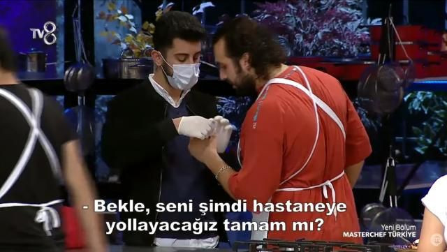 MasterChef Türkiye'de talihsiz kaza Barbaros hastanelik oldu - Resim: 4