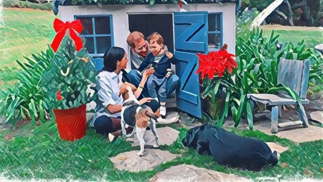 Kraliyet Ailesi ve dünyaca ünlü isimler yılbaşına özel poz verdi gelenek bozulmadı - Resim: 1