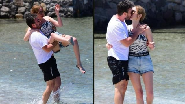 Bodrum'da tatil keyfi Mustafa Ceceli aşka geldi Selin İmer'i öpücüklere boğdu - Resim: 4