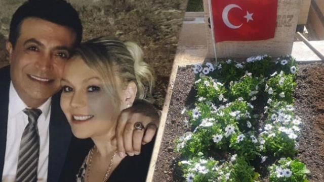 Şarkıcı Oğuz Yılmaz'ın eşi Aylin Yılmaz mezarını ziyaret etti sözleri yürekleri burktu - Resim: 2