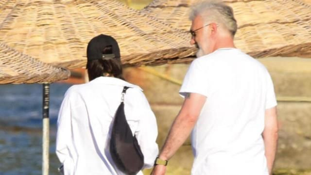 Tamer Karadağlı 30 yaş küçük sevgilisi Iraz Yıldız ile tatile çıktı olay pozlar - Resim: 3
