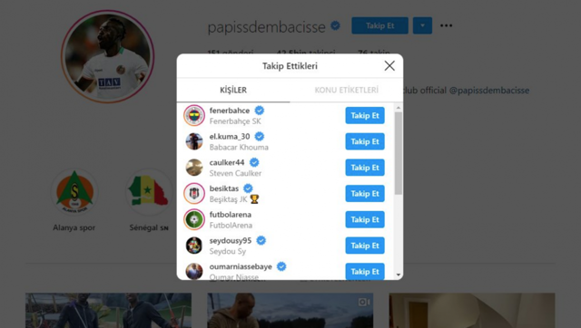 Papiss Cisse Instagram'dan Fenerbahçe'yi takibe aldı - Resim: 0