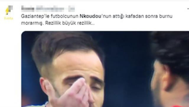 Gaziantep Beşiktaş maçına damga vuran olay: N'Koudou rakibine kafa attı, sosyal medya ayağa kalktı - Resim: 15