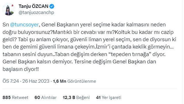 Tanju Özcan'dan Tunç Soyer'e: İzmir'i çantada keklik görmeyin - Resim: 0