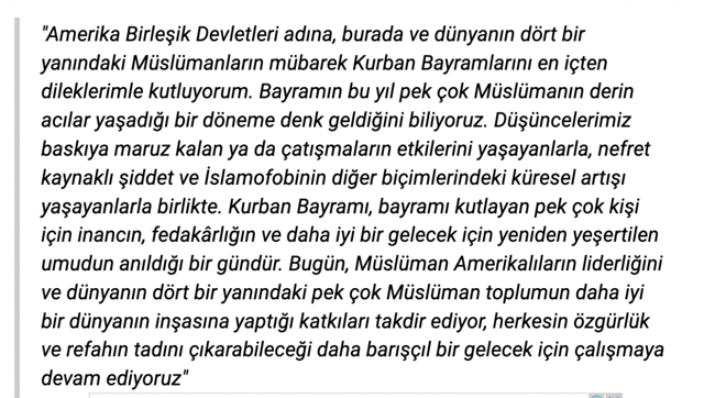 Blinken'dan Kurban Bayram mesajı: Derin acılar yaşadığı bir döneme denk geldi - Resim: 0