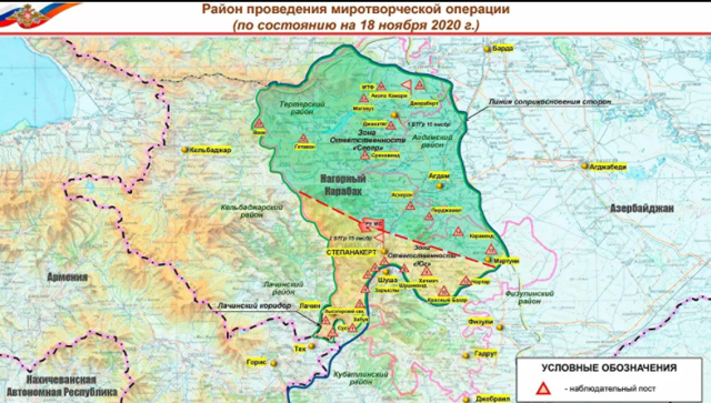 Rusya Savunma Bakanlığı açıkladı: Dağlık Karabağ'da ateşkes 23 noktadan izleniyor - Resim: 0