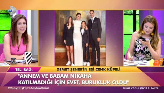 Demet Şener ve Cenk Küpeli aniden evlendi! Ailesi düğüne katılmadı! - Resim: 2