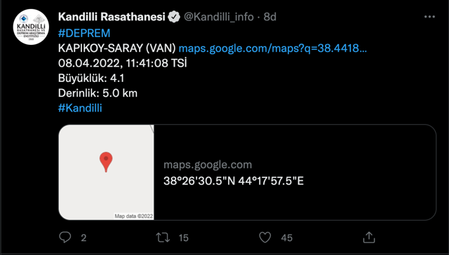 Van’da 4.1 büyüklüğünde deprem oldu! Çevre iller de sallandı AFAD'dan açıklama - Resim: 0