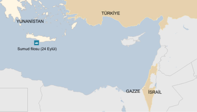 Gazze Sumud Filosu'na İHA saldırısı filo şu an nerede? İtalya firkateyn gönderdi - Resim: 0