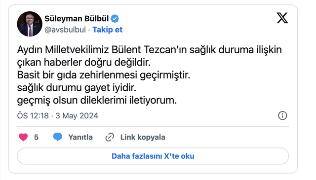 CHP'li Bülent Tezcan hastaneye kaldırıldı - Resim: 0