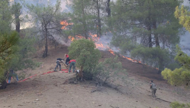 Türkiye'nin ciğerleri yanıyor: 3 ildeki yangına müdahale sürüyor - Resim: 4