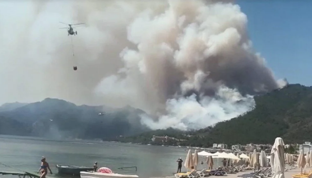 Son dakika Marmaris'te orman yangını 1 görevli şehit oldu - Resim: 3