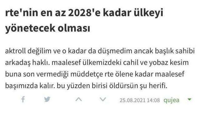Ekşi Sözlük’te büyük skandal! Hadsiz yazardan Cumhurbaşkanı Erdoğan'a ölüm tehdidi - Resim: 0
