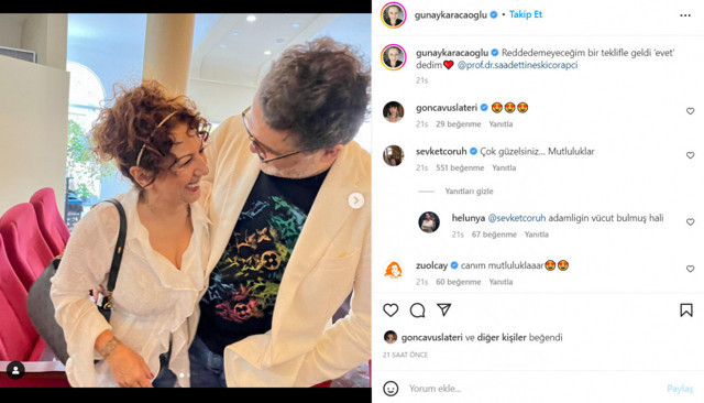 Şevket Çoruh'tan evlenen eski eşi Günay Karacaoğlu'nun paylaşımına flaş yorum! "Hiç mi kıskanmadın be abi?" - Resim: 2