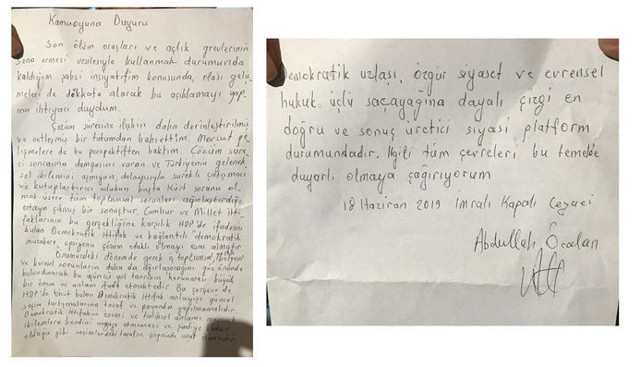 Abdullah Öcalan'ın mektubu! Son dakika haber avukatlarından geldi - Resim: 1