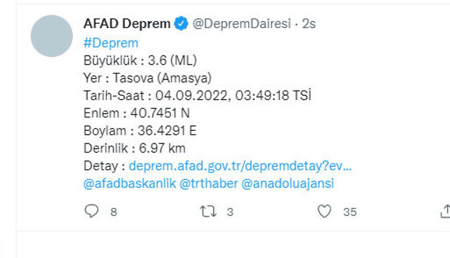Gece saatlerinde sallandı! AFAD depremin şiddetini duyurdu - Resim: 0