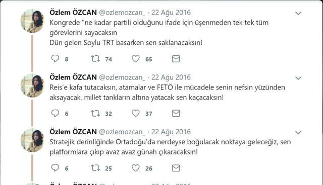 Ahmet Davutoğlu'nun ekibinde bulunan Özlem Özcan'dan şok paylaşımlar - Resim: 1