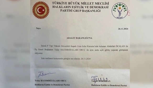 DEM Parti'den İmralı başvurusu! O belge yayımlandı - Resim: 0