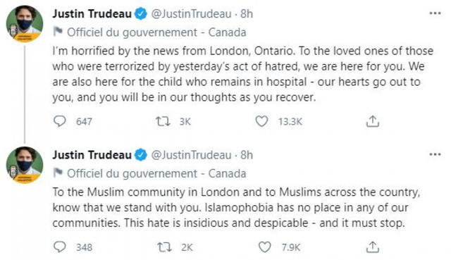 Kanada Başbakanı Trudeau'dan, Müslümanlara saldırı sonrası 'yanındayız' mesajı - Resim: 0
