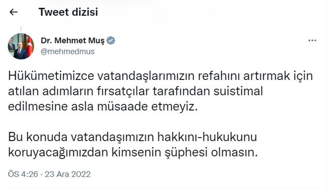 Bakan Muş duyurdu: Asgari ücret zammı fırsatçıları için harekete geçildi - Resim: 3