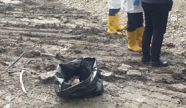 Burdur'da öğretmenevi bahçesindeki kazıda insan kemikleri bulundu - Resim: 0