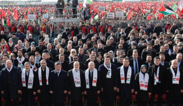 Siyasiler Yenikapı'daki Büyük Kudüs Mitingi'nde buluştu! - Resim: 0