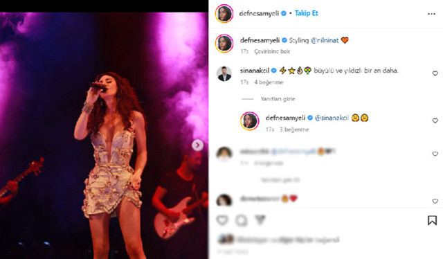 50'lik Defne Samyeli sahne kostümüyle genç kızlara taş çıkarttı! Sinan Akçıl'dan flaş yorum! - Resim: 5