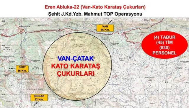 Teöristlerin kökü kazınacak! 530 personelle Eren Abluka-22 operasyonu başlatıldı - Resim: 0